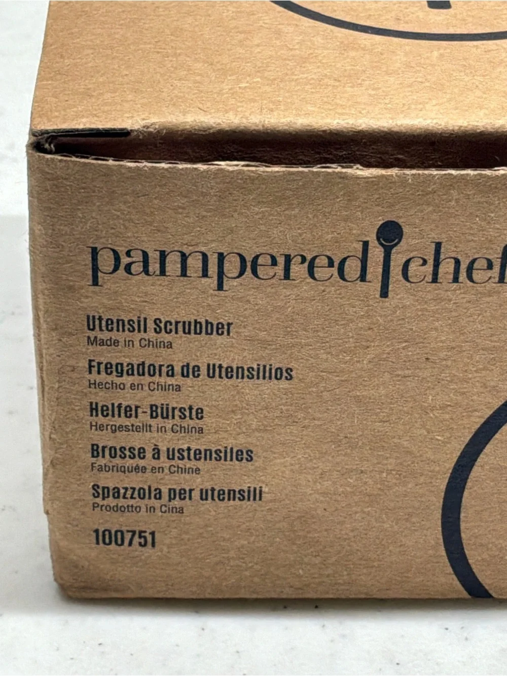 Pampered Chef Utensil Scrubber Box - New In Package